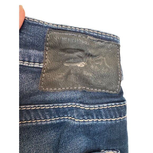 Silver Jeans Co Zac Mens Jeans W30 L32 Straight Fit Blue Mid Wash Stretch Denim - Picture 5 of 7